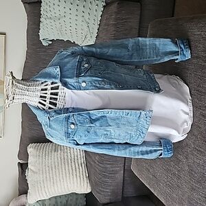 White House Black Market Jean Jacket, Size 2